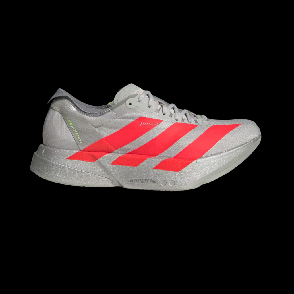 Adizero Adios Pro 4 Grey Lucid Red