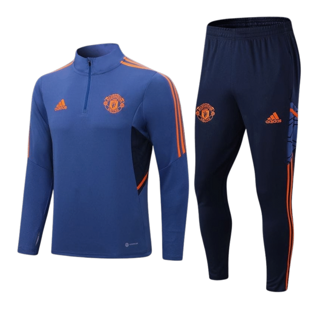 Manchester United F.C. Track Suit Navy Orange