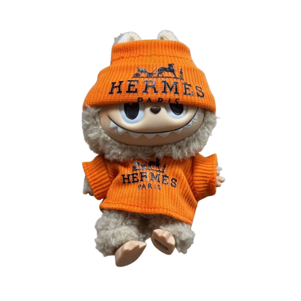 Labubu Doll Hermes Paris
