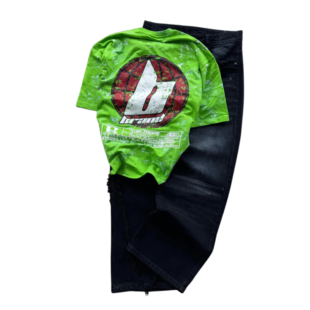 B-Brand Tee & Premium Baggy Jeans