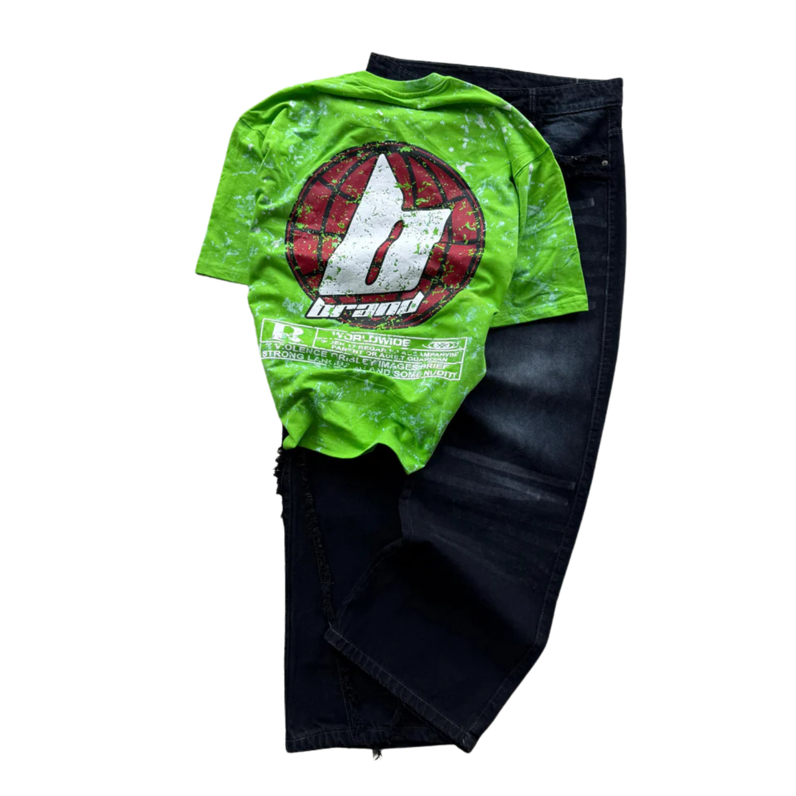 B-Brand Tee & Premium Baggy Jeans