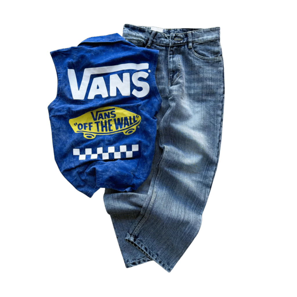 Vans Off The Wall & Premium Baggy jeans
